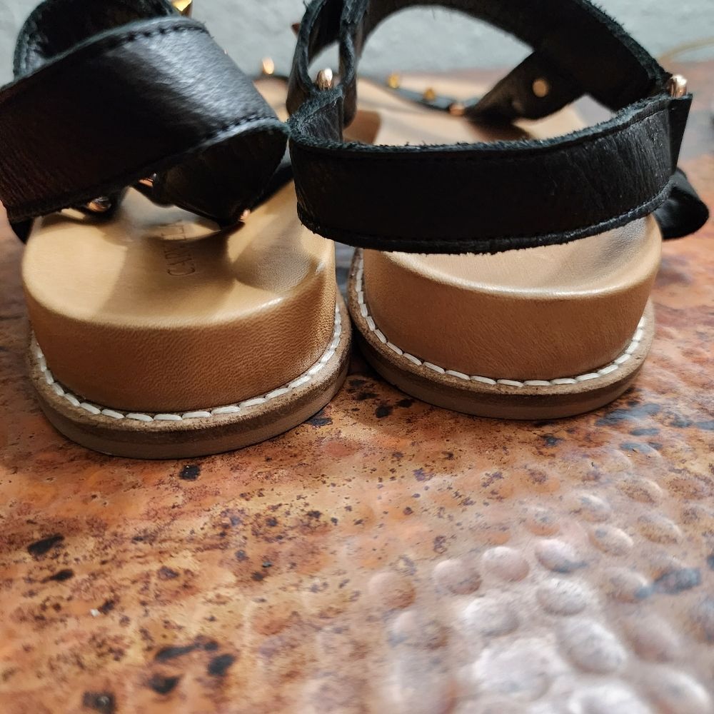 Carvela 'Kilter' Black Studded Leather Sandals - Picture 13 of 16
